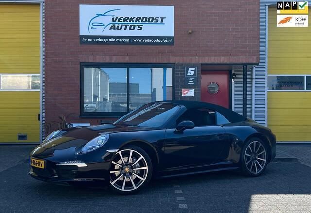 Zwart, metallic lak Gebruikt 2015 Porsche 911 Carrera 4 Cabriolet Cabriolet | € 82.750 - Afbeelding 1/4