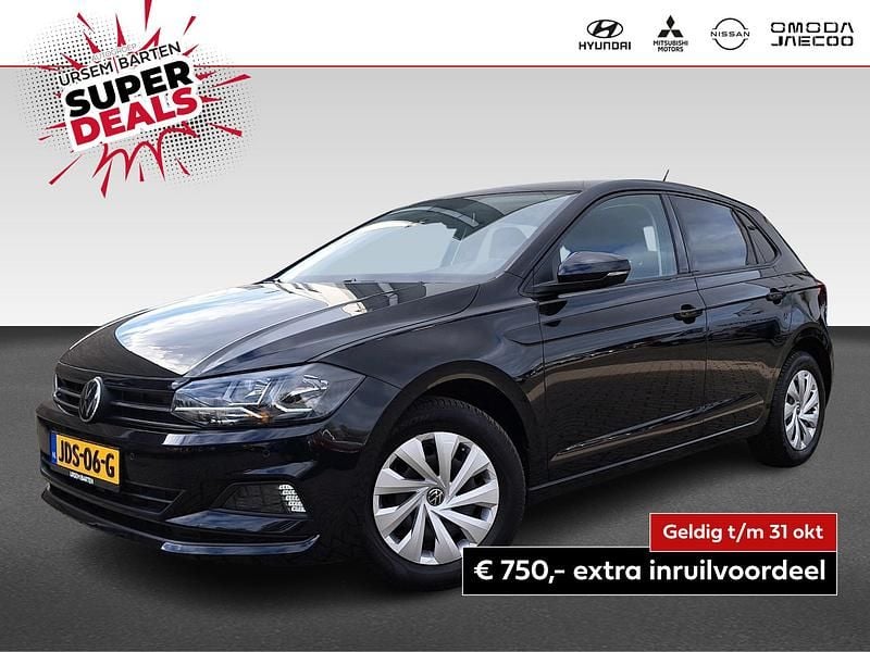 Zwart Gebruikt 2021 VW Polo Comfortline Hatchback | € 18.230 (Goede deal) - Afbeelding 1/4