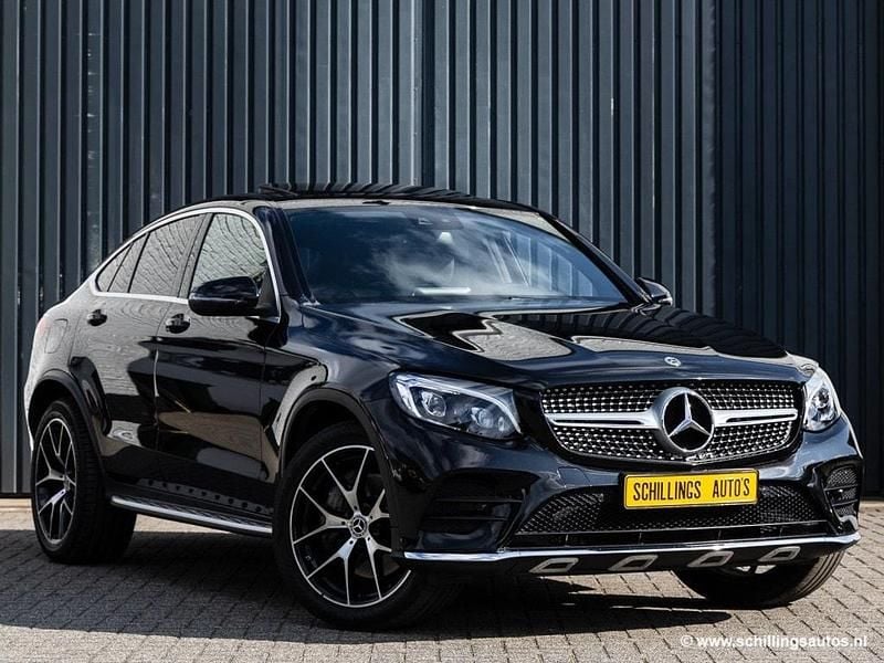 Occasion Mercedes GLC250 AMG line 211 PK (155 kW) 2018 Zwart Coupé