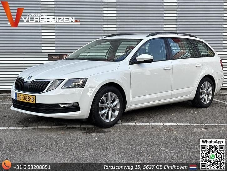 Wit Gebruikt 2019 Skoda Octavia Business Line Stationwagen | € 7.200 (Super prijs) - Afbeelding 1/4