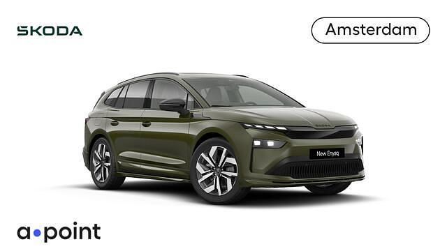 Groen Nieuw 2026 Skoda Enyaq iV SportLine SUV | € 50.620 (Eerlijke prijs) - Afbeelding 1/4