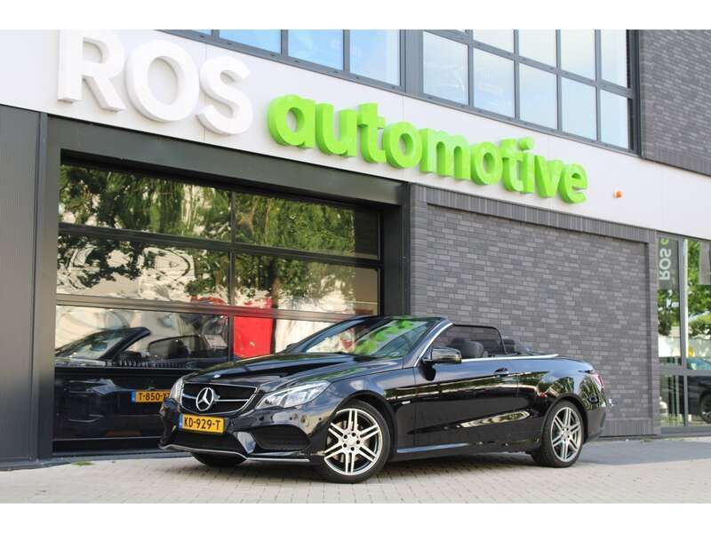 Zwart Gebruikt 2016 Mercedes E200 Ambition Cabriolet | € 16.950 - Afbeelding 1/4