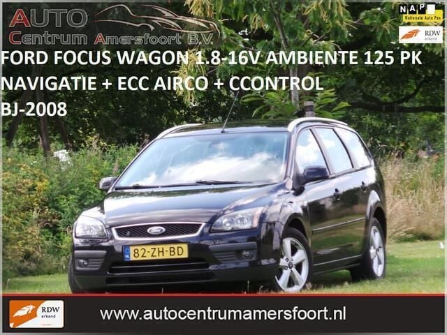 Zwart Gebruikt 2008 Ford Focus Ambiente Stationwagen | € 999 (Goede deal) - Afbeelding 1/4