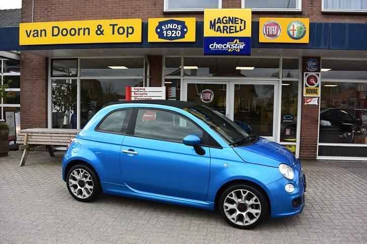 Blauw Occasion 2015 Fiat 500C Sport Cabriolet | € 8.450 (Eerlijke prijs) - Afbeelding 1/4