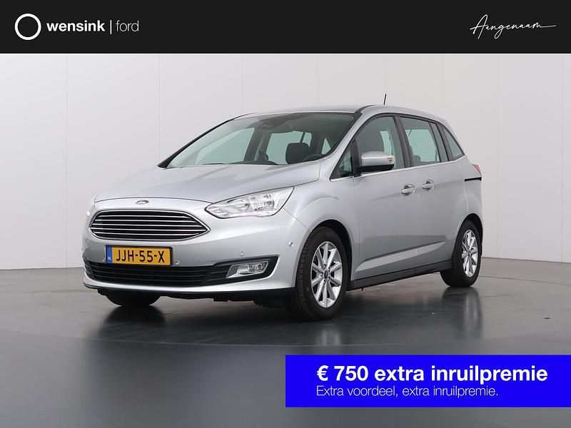 Grijs Gebruikt 2019 Ford Grand C-Max Titanium MPV | € 16.330 - Afbeelding 1/4