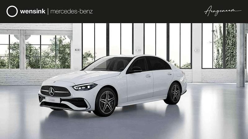 Wit Occasion 2024 Mercedes C300e AMG line Sedan | € 47.850 (Goede deal) - Afbeelding 1/4