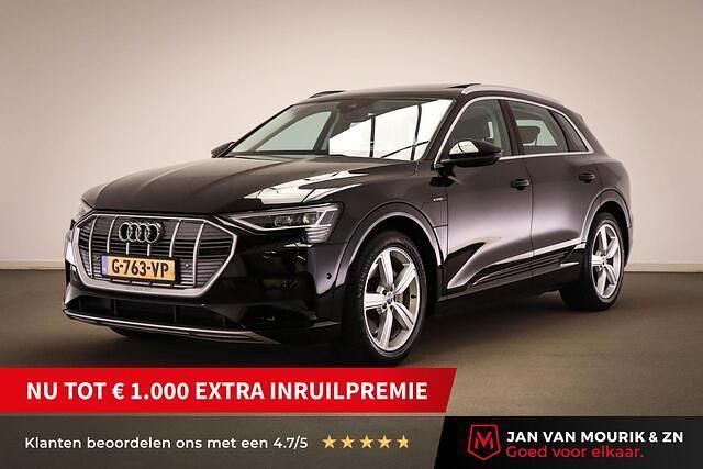 Zwart Gebruikt 2019 Audi e-tron Basis SUV | € 21.900 (Eerlijke prijs) - Afbeelding 1/4