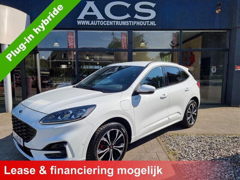 Wit, metallic lak Gebruikt 2021 Ford Kuga ST-Line X SUV | € 21.940 - Afbeelding 1/3