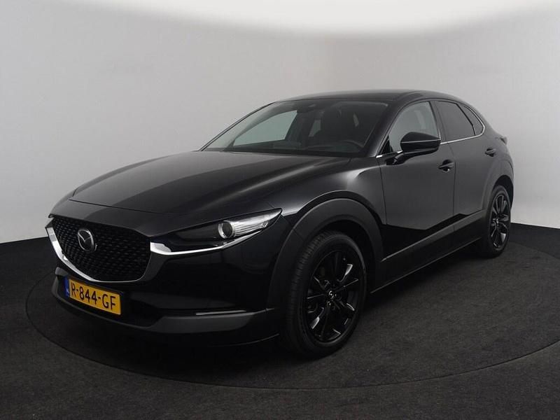 Jet black (zwart metallic) Gebruikt 2022 Mazda CX-30 Sportive SUV | € 26.940 (Eerlijke prijs) - Afbeelding 1/4
