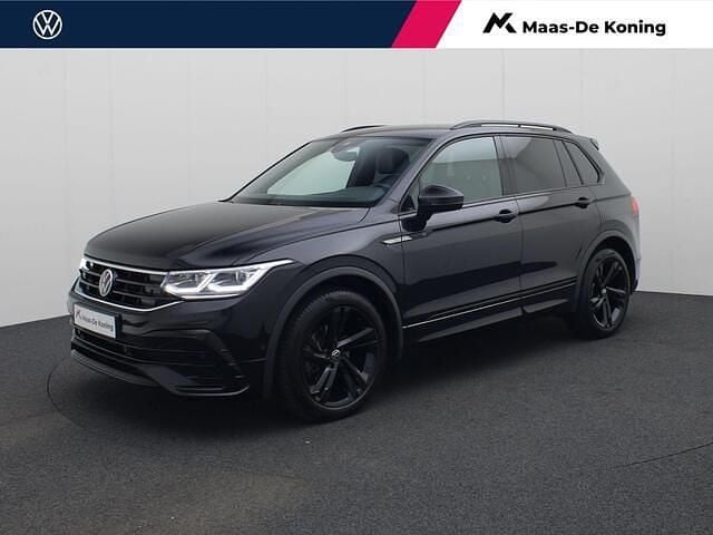Zwart Gebruikt 2023 VW Tiguan R-line SUV | € 39.880 (Eerlijke prijs) - Afbeelding 1/4