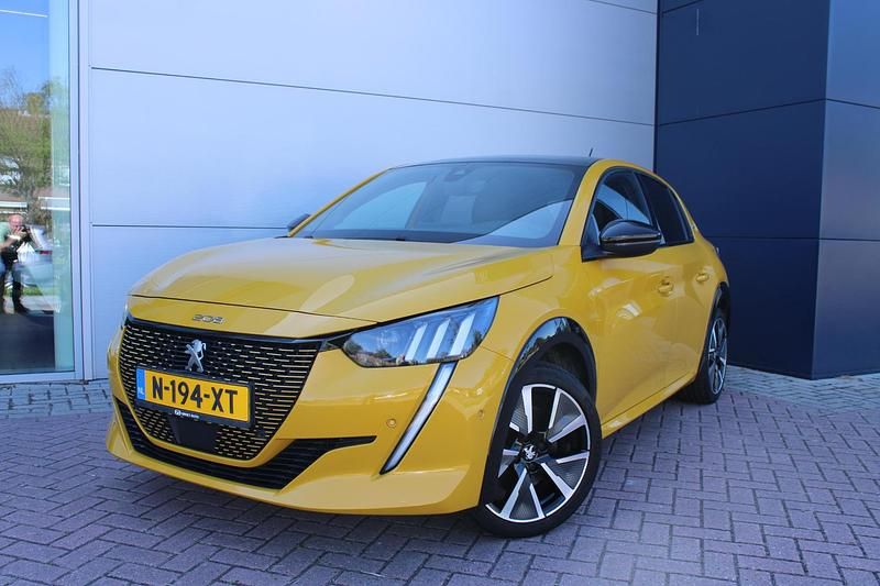 Geel Gebruikt 2022 Peugeot e-208 GTi Hatchback | € 20.400 (Iets duurder) - Afbeelding 1/4