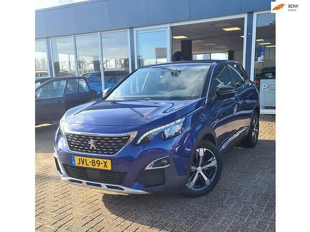 Blauw (metallic) Occasion 2017 Peugeot 3008 Allure GT-Line SUV | € 14.795 (Eerlijke prijs) - Afbeelding 1/4