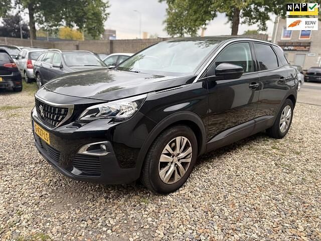 Zwart Gebruikt 2019 Peugeot 3008 SUV | € 14.500 (Super prijs) - Afbeelding 1/4