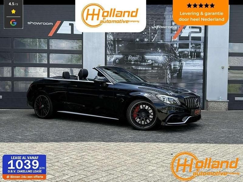 Zwart Gebruikt 2019 Mercedes C63 AMG AMG Cabriolet | € 64.850 (Goede deal) - Afbeelding 1/4