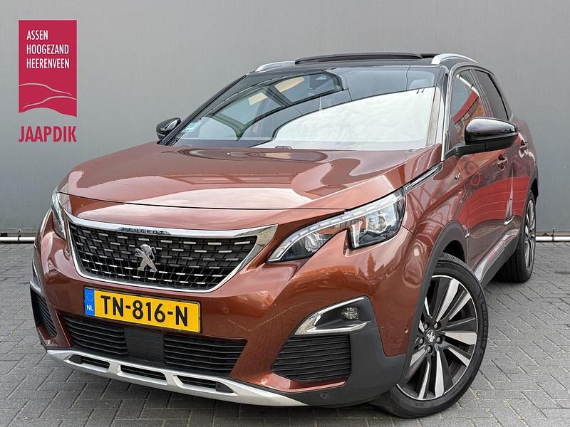Bruin, metallic lak Gebruikt 2018 Peugeot 3008 GT-line SUV | € 16.444 (Eerlijke prijs) - Afbeelding 1/4