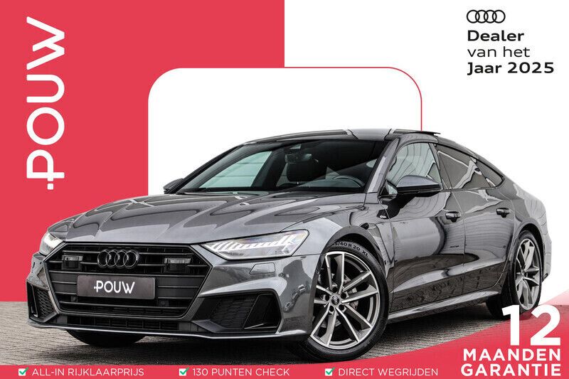Grijs Gebruikt 2022 Audi A7 Sportback S-Line Hatchback | € 54.900 - Afbeelding 1/4
