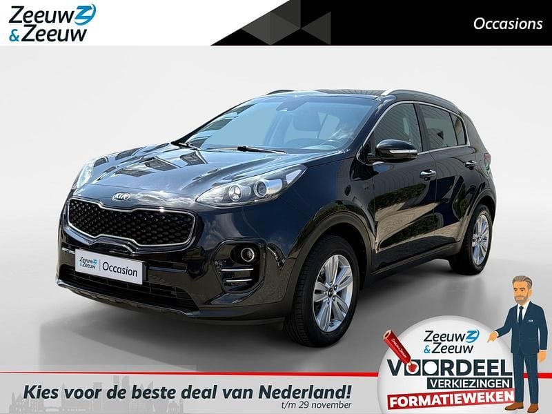 Zwart Gebruikt 2018 Kia Sportage SUV | € 16.995 (Eerlijke prijs) - Afbeelding 1/4