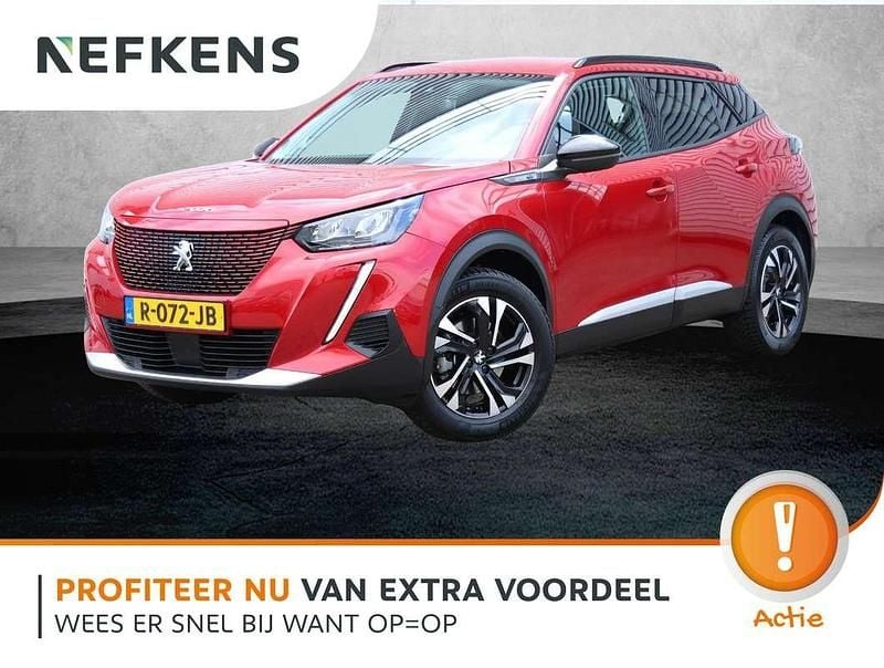 Rood Gebruikt 2022 Peugeot e-2008 Allure SUV | € 18.900 (Eerlijke prijs) - Afbeelding 1/3