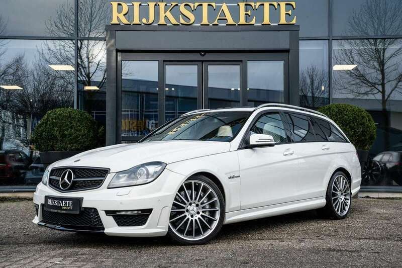 Wit, metallic lak Gebruikt 2011 Mercedes C63 AMG AMG Stationwagen | € 35.900 (Super prijs) - Afbeelding 1/4