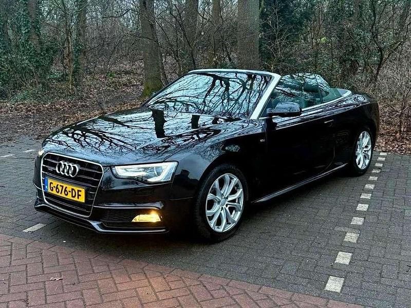 Occasion Audi A5 Cabriolet S-Line 211 PK (155 kW) 2013 Zwart Cabriolet