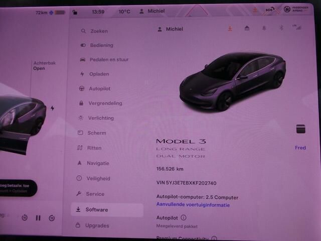 Occasion Tesla Model 3 Long Range RWD 258 kW (351 PK) 2019 Grijs Sedan