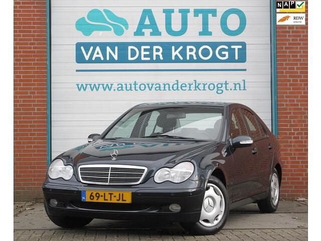 Zwart Gebruikt 2003 Mercedes C200 Elegance Sedan | € 5.995 (Duur) - Afbeelding 1/4
