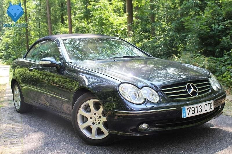 Blauw, metallic lak Occasion 2004 Mercedes CLK200 Elegance Cabriolet | € 7.000 (Goede deal) - Afbeelding 1/4