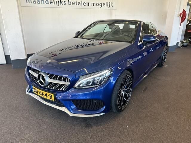 Occasion Mercedes C300 AMG line 245 PK (180 kW) 2017 Blauw Cabriolet