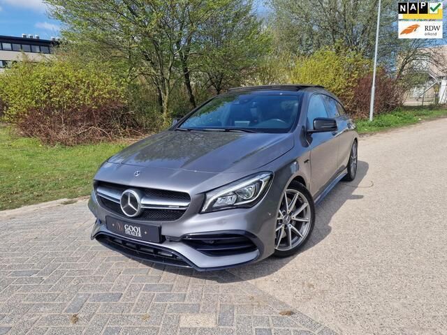 Grijs Gebruikt 2017 Mercedes CLA45 AMG Shooting Brake AMG Stationwagen | € 32.950 - Afbeelding 1/4