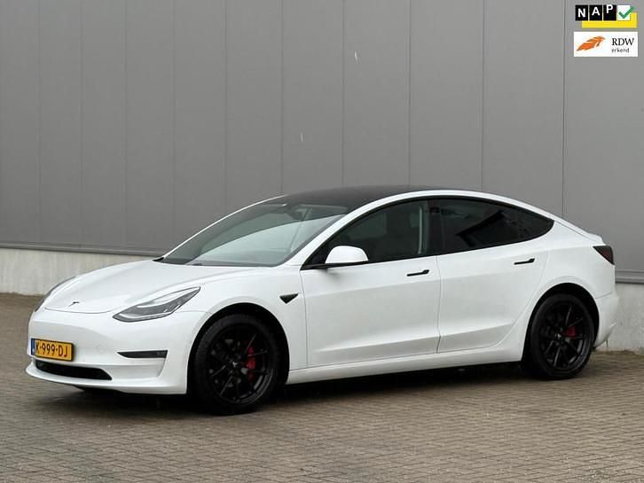 Occasion Tesla Model 3 Long Range AWD 366 kW (498 PK) 2020 Wit Sedan