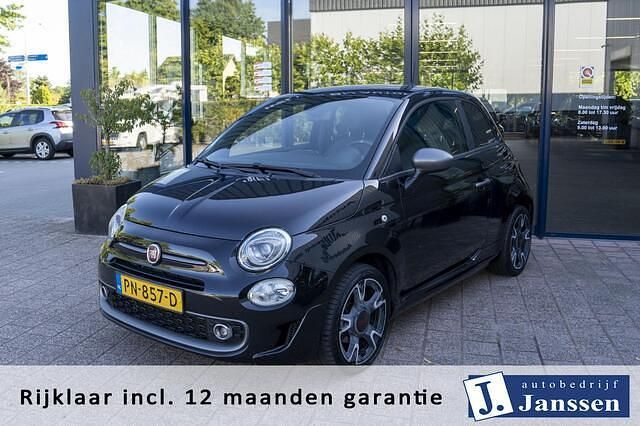 Zwart Gebruikt 2017 Fiat 500 Sport Hatchback | € 9.840 (Eerlijke prijs) - Afbeelding 1/4