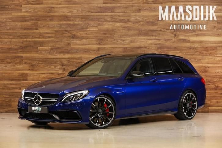 Blauw Occasion 2017 Mercedes C63 AMG AMG Stationwagen | € 49.740 (Eerlijke prijs) - Afbeelding 1/4