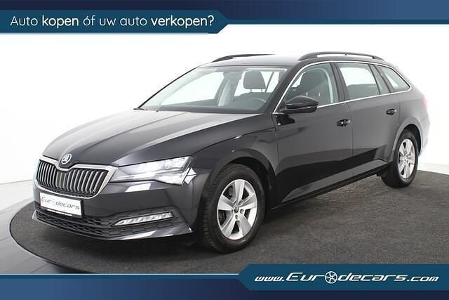 Zwart Gebruikt 2020 Skoda Superb Business Line Stationwagen | € 21.800 (Goede deal) - Afbeelding 1/4