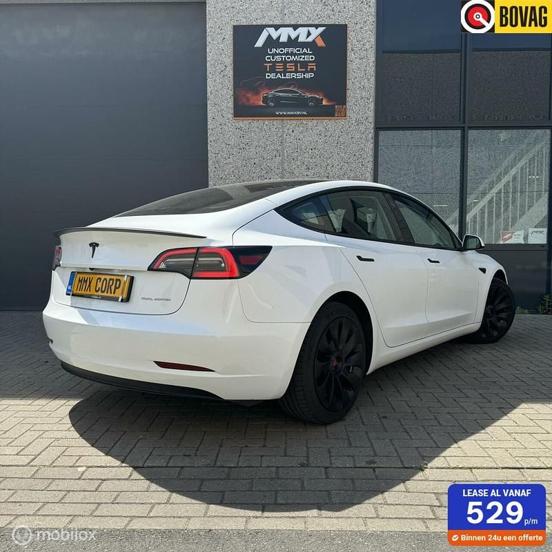 Wit Gebruikt 2022 Tesla Model 3 Long Range AWD Sedan | € 32.999 (Eerlijke prijs) - Afbeelding 1/4