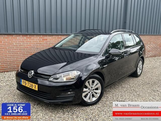 Zwart Gebruikt 2017 VW Golf VII Comfortline Stationwagen | € 9.495 (Eerlijke prijs) - Afbeelding 1/4