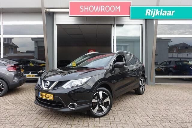 Zwart Gebruikt 2017 Nissan Qashqai N-Vision SUV | € 14.990 (Eerlijke prijs) - Afbeelding 1/4