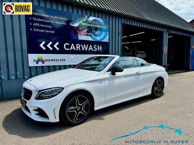 Wit Gebruikt 2019 Mercedes C200 Premium Cabriolet | € 39.895 (Duur) - Afbeelding 1/4