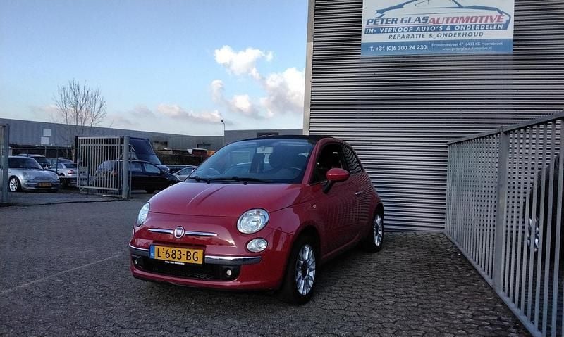 Rood Gebruikt 2012 Fiat 500C Lounge Cabriolet | € 4.999 (Goede deal) - Afbeelding 1/4