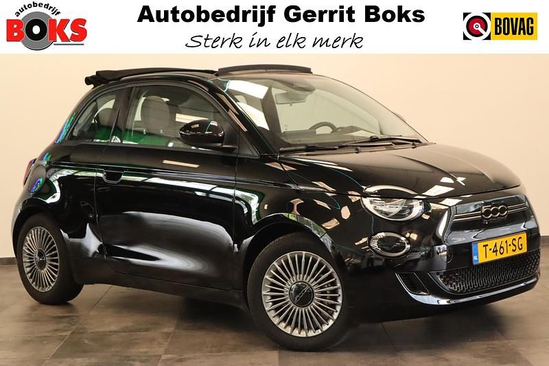 Zwart Gebruikt 2023 Fiat 500e Cabriolet | € 22.935 - Afbeelding 1/3