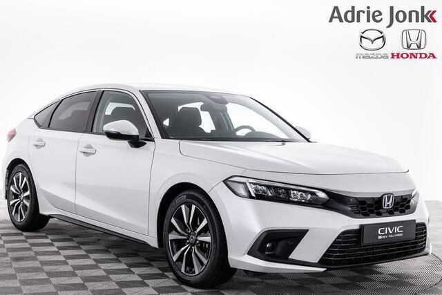 Wit Nieuw 2024 Honda Civic Elegance Hatchback | € 41.100 - Afbeelding 1/4