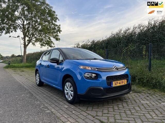 Blauw Gebruikt 2019 Citroën C3 PureTech Hatchback | € 9.975 (Eerlijke prijs) - Afbeelding 1/4
