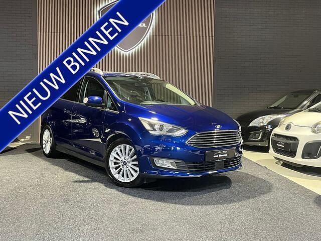 Blauw Gebruikt 2016 Ford Grand C-Max Titanium MPV | € 9.450 (Eerlijke prijs) - Afbeelding 1/4
