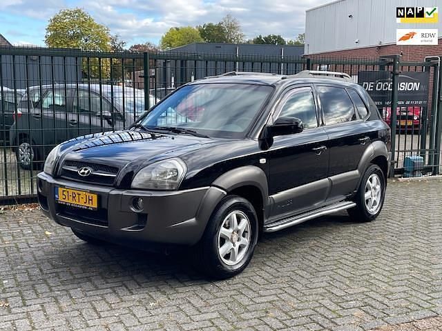 Zwart Gebruikt 2005 Hyundai Tucson Dynamiq SUV | € 4.495 (Iets duurder) - Afbeelding 1/4