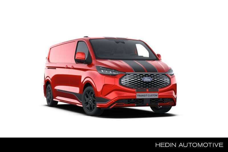 Rood Nieuw 2024 Ford E-Transit Sport Van | € 54.515 (Eerlijke prijs) - Afbeelding 1/4