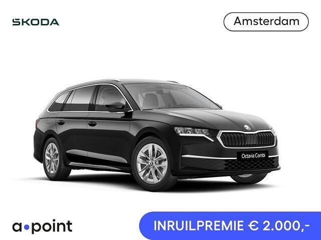 Zwart Nieuw 2025 Skoda Octavia Business Line Stationwagen | € 41.949 - Afbeelding 1/4