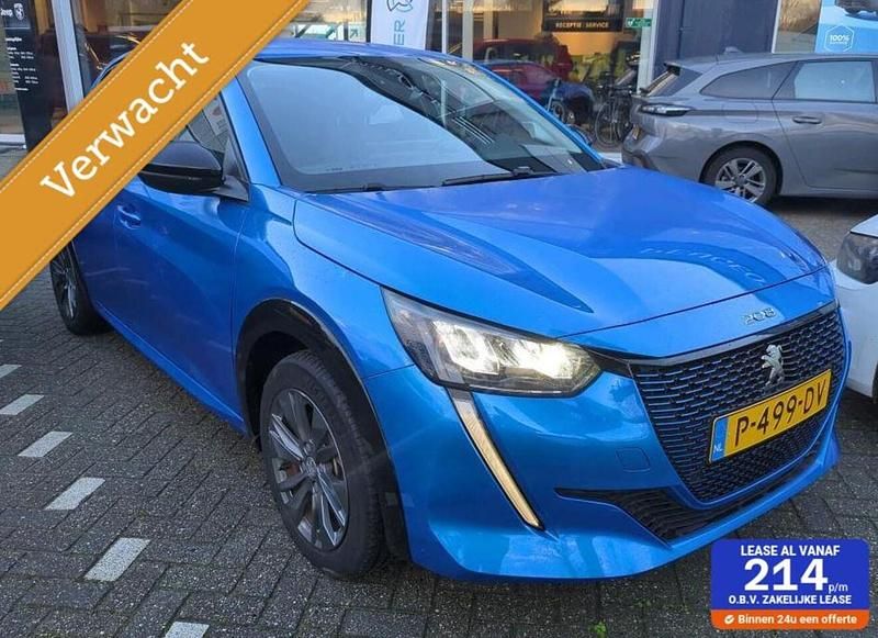 Blauw (metallic) Gebruikt 2022 Peugeot e-208 Allure Hatchback | € 15.999 (Super prijs) - Afbeelding 1/4