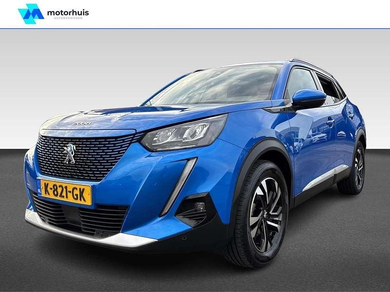 Blauw (metallic) Occasion 2020 Peugeot e-2008 Allure SUV | € 15.795 (Iets duurder) - Afbeelding 1/4