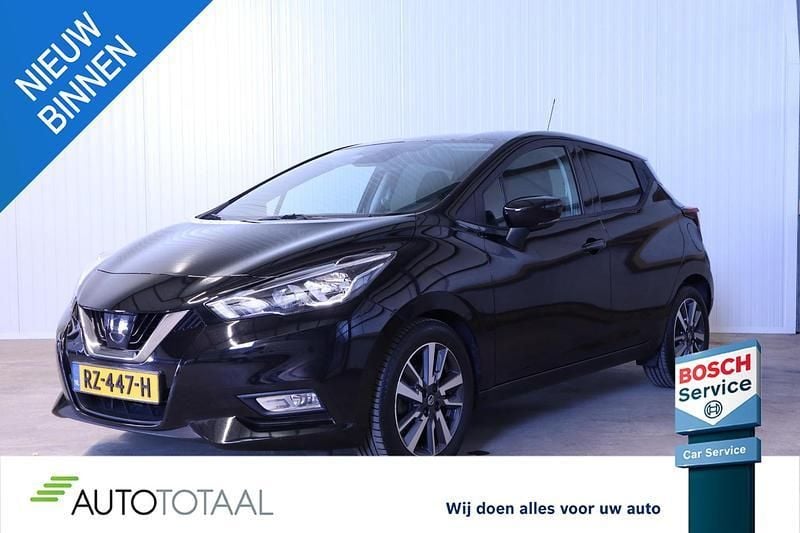 Zwart Gebruikt 2018 Nissan Micra N-Connecta Hatchback | € 10.250 (Goede deal) - Afbeelding 1/4