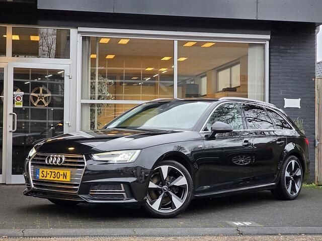 Zwart Gebruikt 2017 Audi A4 S-Line Stationwagen | € 17.995 (Eerlijke prijs) - Afbeelding 1/4