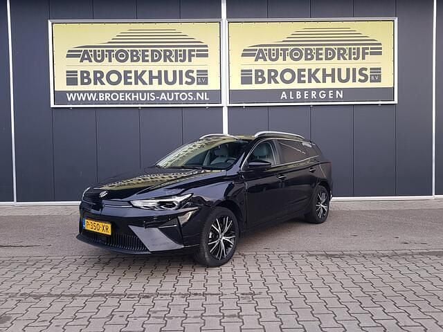 Zwart (metallic) Gebruikt 2022 MG MG5 EV Luxury Stationwagen | € 11.450 - Afbeelding 1/4